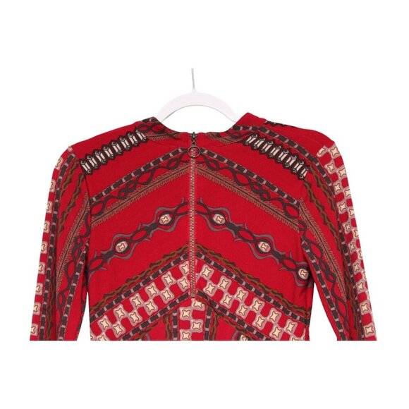 Free People Mini Dress XS Boho Gypsy Long Sleeve Knit Hippie Festival Stretch - Picture 11 of 14